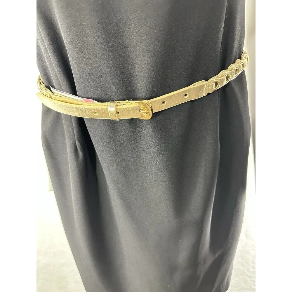 Michael‎ Kors Womens Fashion Belt Metallic Adjustable Buckle Size Large